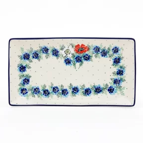 Tacka ceramiczna C26 30/16,5cm<br> 2511X Polskie kwiaty